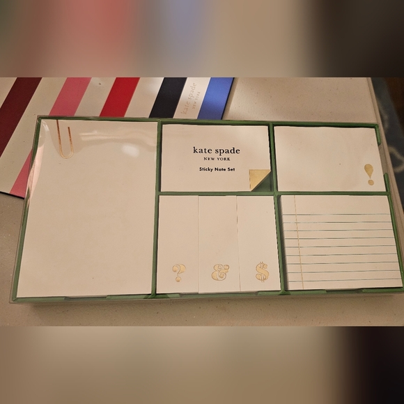 Kate Spade Gold And White Stationary Set - Picture 4 of 9